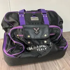 昭和レトロ　ellesse スキー用バッグ パープル