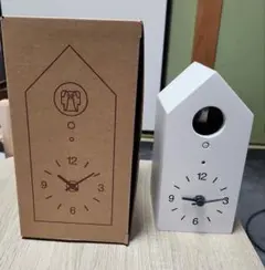 無印良品　鳩時計 置時計 ホワイト 4ZH617AZ