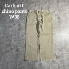 CarharttチノパンベージュW38ワークパンツ ストレートカーハートチビタグのサムネイル