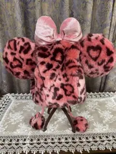 ミニー豹柄ファンキャップピンク