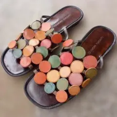 SAKURA⭐︎様専用 ツモリチサト マルチカラー フラットサンダルのサムネイル