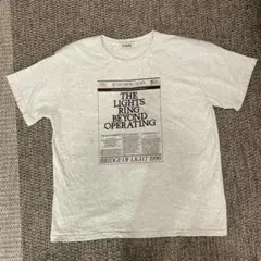 【即日発送】Discoat 【Enlude】刺繍ニュースペーパーロ ゴTシャツ