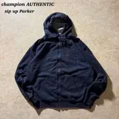 championジップアップフーディXXLフェードネイビー短丈CBOY美品当時物
