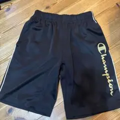 Champion ゴールドロゴ ハーフパンツ 黒