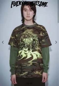 fuckigawesome camo カモ　迷彩柄 グラフィック　Tシャツ