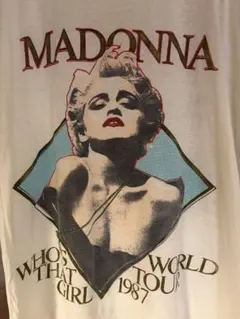 マドンナ ヴィンテージTシャツ 半袖 フェード L相当 白 90s - メルカリ