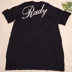 Rady 半袖ニットワンピース 刺繍ロゴ Mサイズ