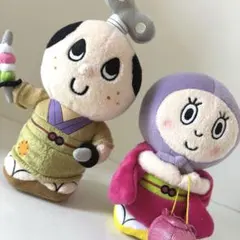 ぜんまいざむらい　ずきんちゃん　プルバックぬいぐるみ　2体セット　❗️希少激レア❗️