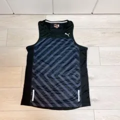 PUMA ランニングタンクトップ M 黒/グレー