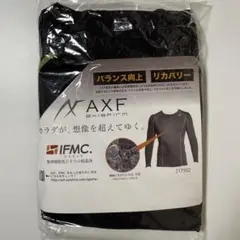AXF　アクセフ　メンズ　クルーネックTシャツ　長袖　ブラック　XOのサムネイル