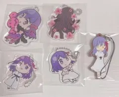fate 間桐桜　アクリルキーホルダー　ラバスト　5点セット