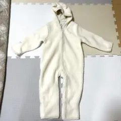 BABY GAP フード付きボアロンパース