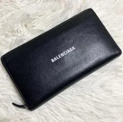 美品✨BALENCIAGAバレンシアガ長財布ペーパーコンチネンタル黒499207