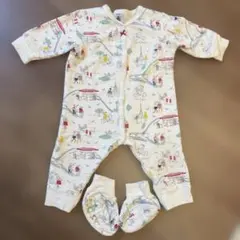 プチバトー　ロンパース 6m 67センチ　ベビー服　　パリ　エッフェル塔