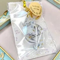 【訳あり品】 キーホルダー 猫 ハンドメイド チャーム 【7】