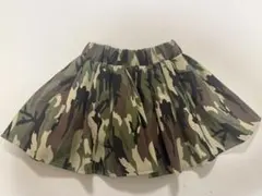 迷彩柄 スカート インナーパンツ付き ダンス衣装 120