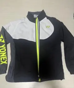 YONEX ウォームアップジャケット SS ブラック/ホワイト