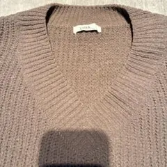 アースミュージック＆エコロジー モールニット チュニック Vネック F 春ニットのサムネイル