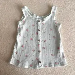 zarababy 花柄タンクトップ 4-5y 104 110 116