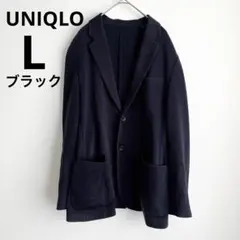 ユニクロ コンフォート2Bジャケット ブラック L 黒　メンズのサムネイル