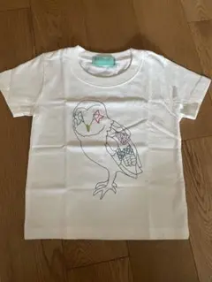 【新品未使用】デザイナーズ　刺繍Tシャツ　ふくろう柄　ビームス