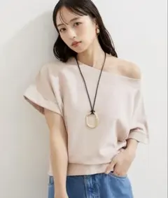 VIS ピグメント加工　ワンショルダー　プルオーバー