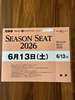 ⚾️5月8日(金)PayPayドーム駐車券⚾️ロッテ戦(ピンクフルデイ