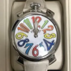電池交換済み★GaGa MILANOマヌアーレ 40mm マルチカラー 腕時計