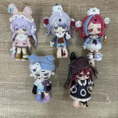ぷちリカちゃんサイズ アウトフィット スチパンアリス衣装5人セット