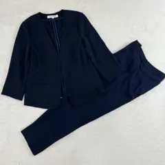 極美品】PLST ノーカラージャケットパンツスーツ 上下セットアップS/XS