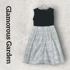 Glamorous Garden ノースリーブ切替ワンピース (М) ブラック