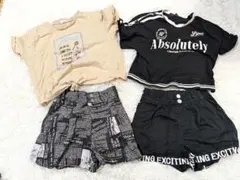 150センチ 半袖Tシャツ ショートパンツ セット 4点 まとめ売りクロップド丈