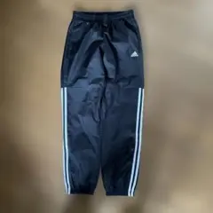 美品　アディダス キッズ　150 ウインドブレーカー　ナイロンパンツ　黒