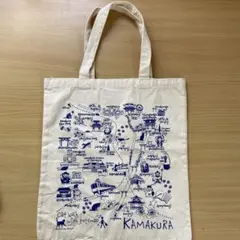 【未使用】鎌倉ご当地バッグ　布製トートバッグ　鎌倉土産