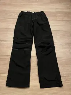 140cm 裏起毛パンツ 黒