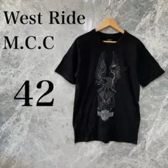 WEST RIDE M.C.C Tシャツ メンズ M 黒 美品 アメカジのサムネイル
