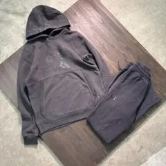 7AS10 UNDER ARMOUR スウェット　上下セット　パーカー　黒　古着