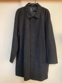 【無印良品】ウール100% ダークグレー チェスターコート Lサイズ