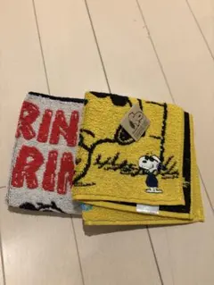 スヌーピータオルハンカチ2枚セット