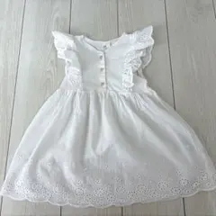 H&M ノースリーブ ワンピース 白 98cmのサムネイル