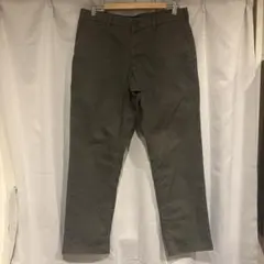 ユニクロ　コットンブレンド　ストレッチ　チノパン　ストレート　カーキ　79cm