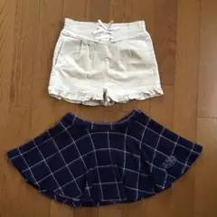 メゾピアノ スカート 100㌢ Pupil House ショートパンツ 110㌢