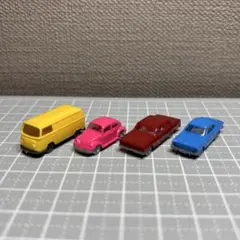 ミニカー模型4台