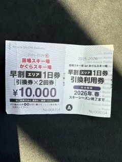 2026年最新】かぐら リフト券の人気アイテム - メルカリ