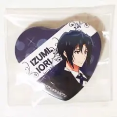 新品★アイナナ★IDOLISH7★和泉一織★マチアソビカフェ★ハート型缶バッジ