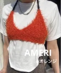美品】Ameri RAISE KNIT COLOR BUSTIER イエロー - メルカリ