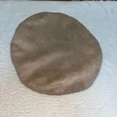 ベロア ベレー帽 ベージュ