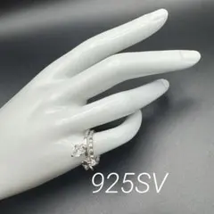 【Folli Follie】シルバー925 リング 2本セット11号 チャーム付