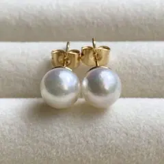 あこや真珠　スタッドピアス　F613