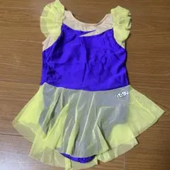 SASAKI レオタード　新体操衣装 紫と黄色 フリル付き　JO ジュニア